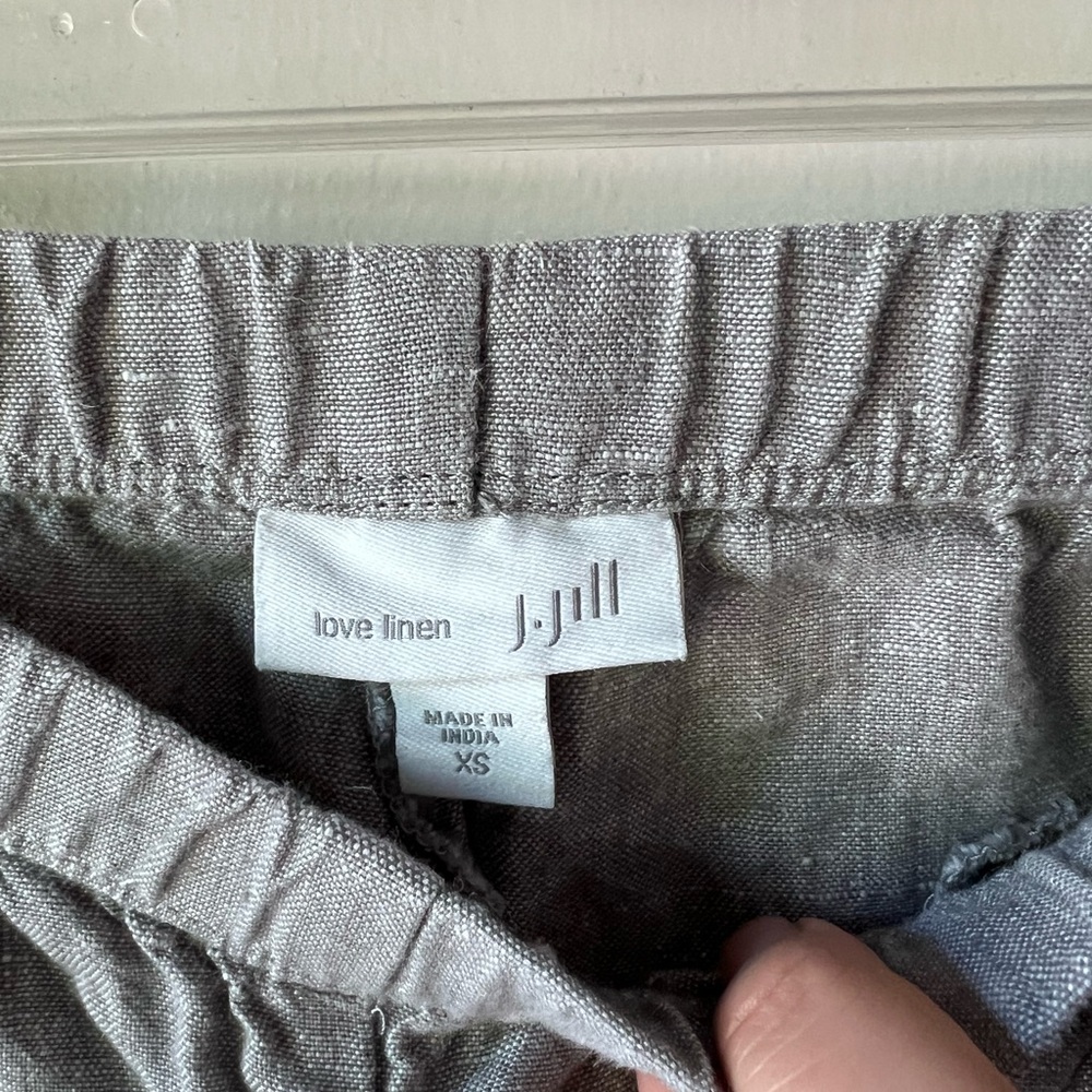 J. Jill Gray Linen Pants - Picture 3 of 4